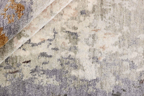 350x250 cm Indian Viscose Beige Rug-840234 - Rugoutlet