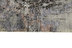 355 x 355 cm Indian Wool/Viscose Beige Rug-840232 - Rugmaster