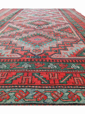 356 x 183 cm Sumak Tribal Red Large Rug - Rugoutlet