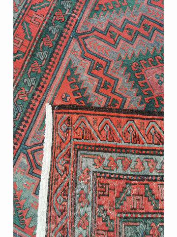 356 x 183 cm Sumak Tribal Red Large Rug - Rugoutlet