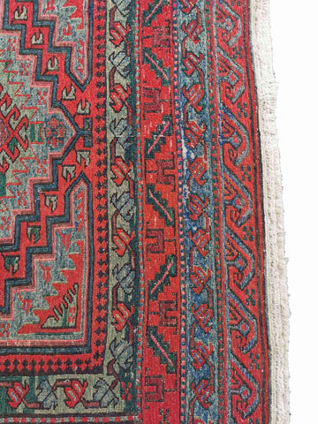 356 x 183 cm Sumak Tribal Red Large Rug - Rugoutlet