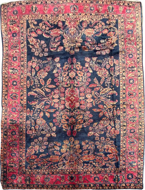 356 x 270 cm Old Saroq Antique Red Large Rug - Rugoutlet