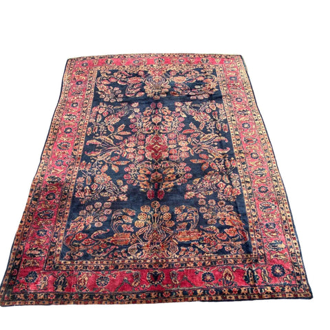 356 x 270 cm Old Saroq Antique Red Large Rug - Rugmaster