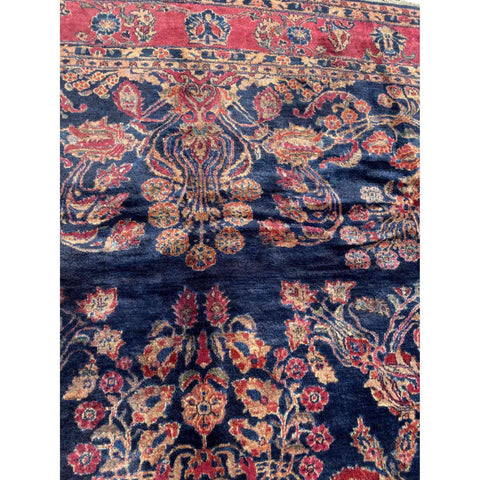 356 x 270 cm Old Saroq Antique Red Large Rug - Rugmaster