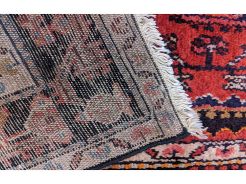 357 x 94 cm Persian Hamadan Traditional Brown Rug - Rugoutlet