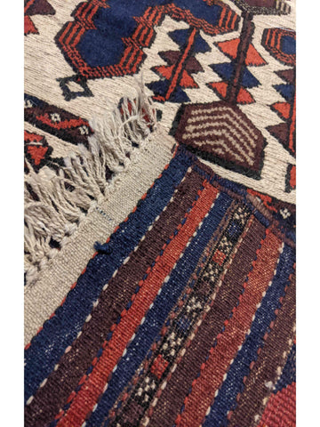 358 x 87 cm Mushwani Tribal Red Rug - Rugoutlet