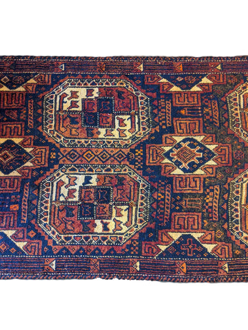 365 x 110 cm Afghan Tribal Red Rug - Rugoutlet