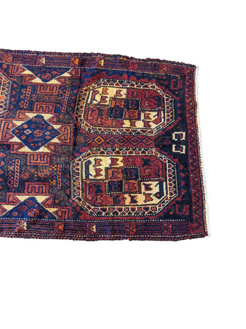 365 x 110 cm Afghan Tribal Red Rug - Rugoutlet