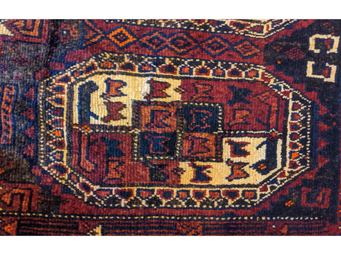 365 x 110 cm Afghan Tribal Red Rug - Rugoutlet
