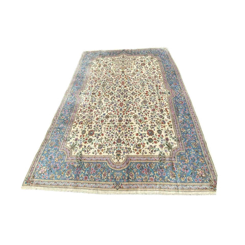 366 x 260 cm Persian Kerman Traditional Yellow Rug - Rugmaster