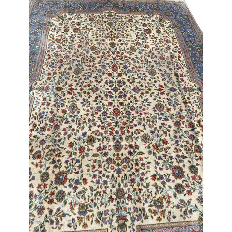 366 x 260 cm Persian Kerman Traditional Yellow Rug - Rugmaster