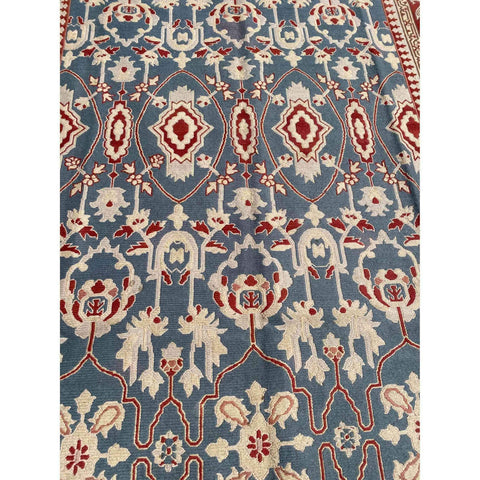 367 x 250 cm Fine Sumak Traditional Blue Rug - Rugmaster