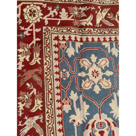 367 x 250 cm Fine Sumak Traditional Blue Rug - Rugmaster