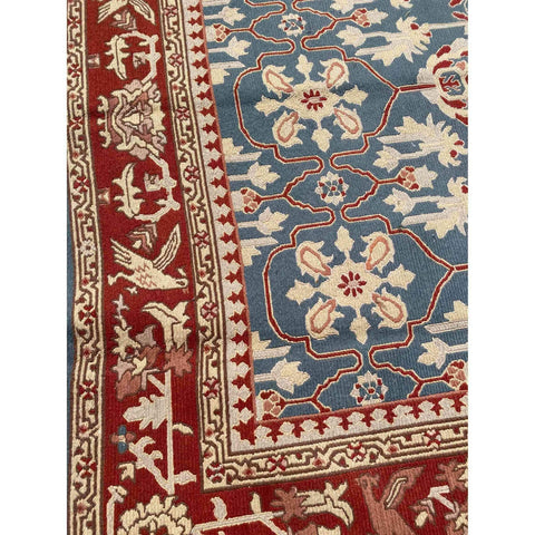 367 x 250 cm Fine Sumak Traditional Blue Rug - Rugoutlet