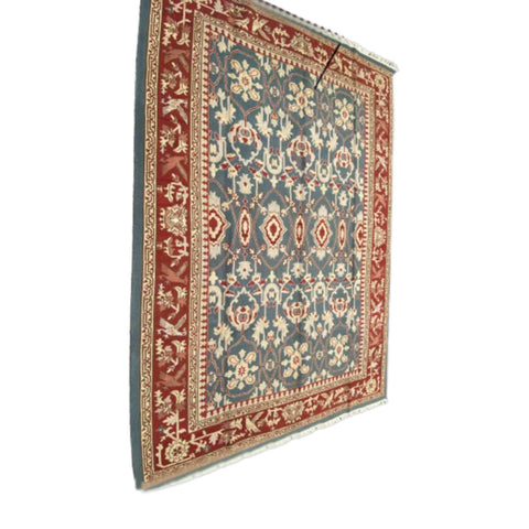 367 x 250 cm Fine Sumak Traditional Blue Rug - Rugoutlet