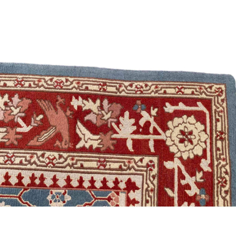 367 x 250 cm Fine Sumak Traditional Blue Rug - Rugmaster