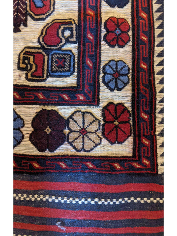 380 x 84 cm Afghan Moshwani runner Tribal Red Rug - Rugoutlet