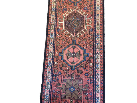 385 x 75 cm Karajeh Traditional Red Rug - Rugoutlet