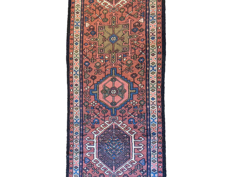 385 x 75 cm Karajeh Traditional Red Rug - Rugoutlet