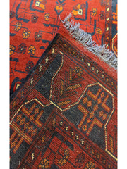 388 x 65 cm Afghan Khan Tribal Brown Rug - Rugoutlet