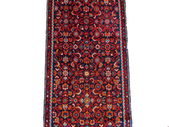 390 x 77 cm Persian Hamadan Traditional Red Rug - Rugmaster