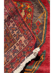 394 x 108 cm Persian Hamadan Traditional Red Rug - Rugoutlet