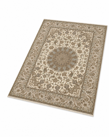 Fine Persian Isfahan Wool Rug 233 x 148 cm (7.64 x 4.86 ft)