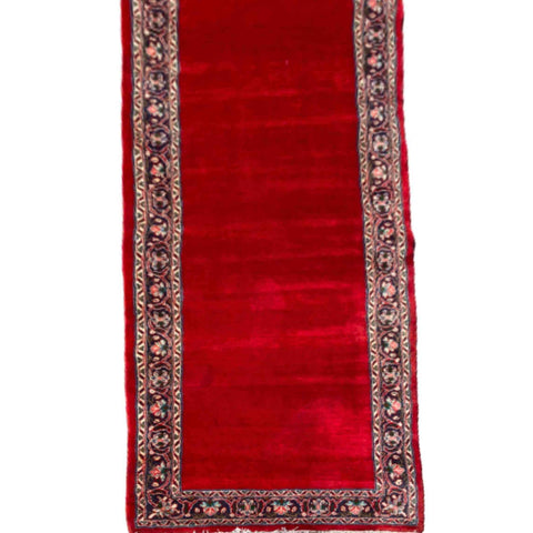 450 x 90 cm Persian kashan Traditional Red Rug - Rugmaster