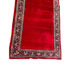 450 x 90 cm Persian kashan Traditional Red Rug - Rugoutlet