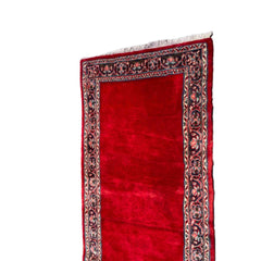 450 x 90 cm Persian kashan Traditional Red Rug - Rugoutlet