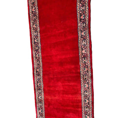 450 x 90 cm Persian kashan Traditional Red Rug - Rugmaster