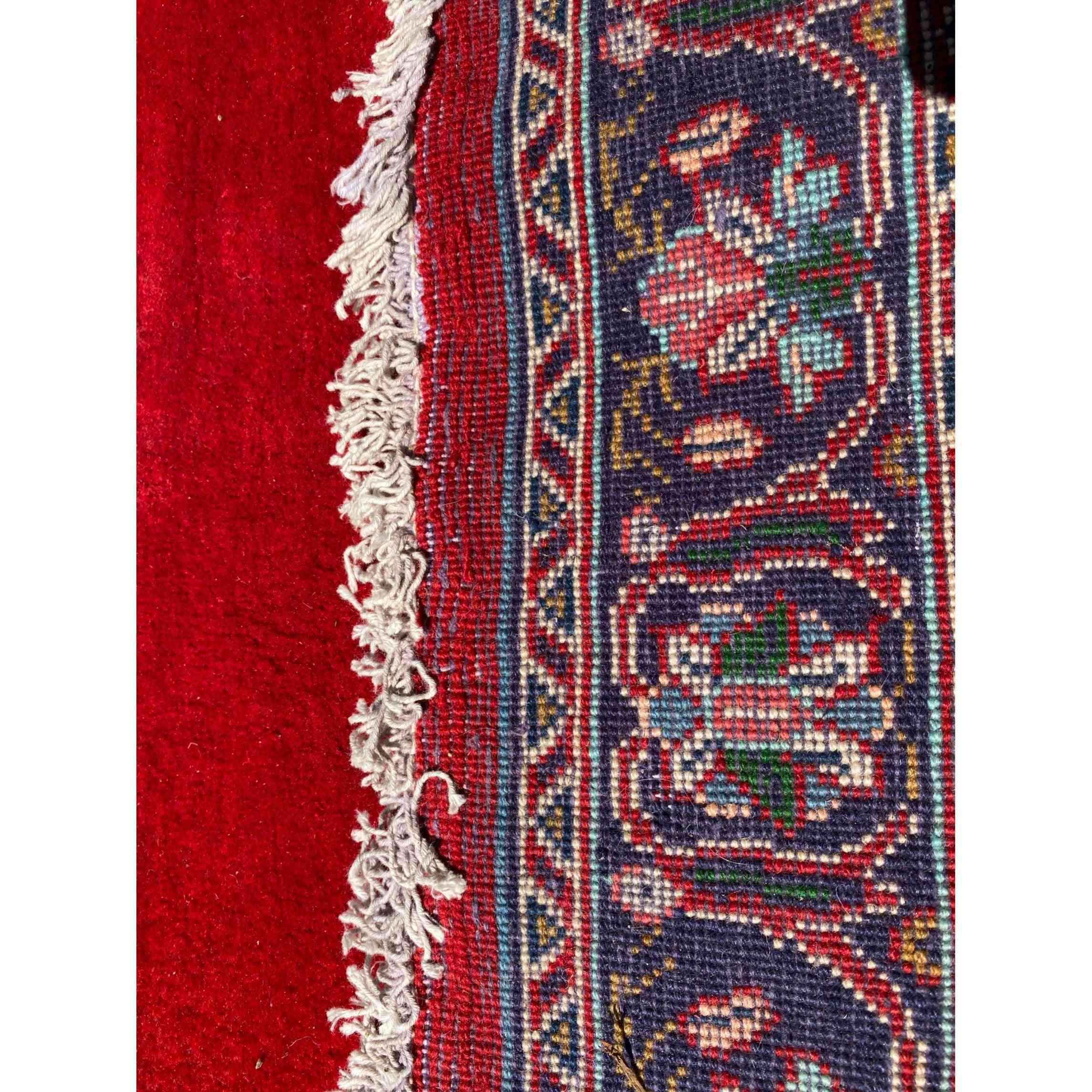 450 x 90 cm Persian kashan Traditional Red Rug - Rugoutlet