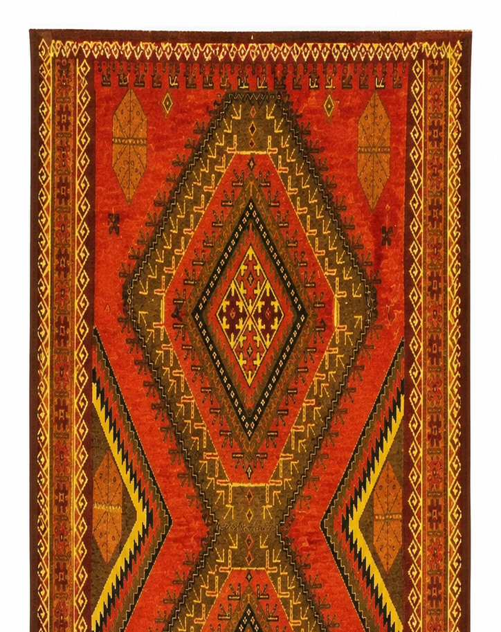 Fine Persian Old Baluch Rug 235 x 115 cm (7.71 x 3.77 ft)