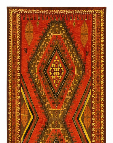 Fine Persian Old Baluch Rug 235 x 115 cm (7.71 x 3.77 ft)