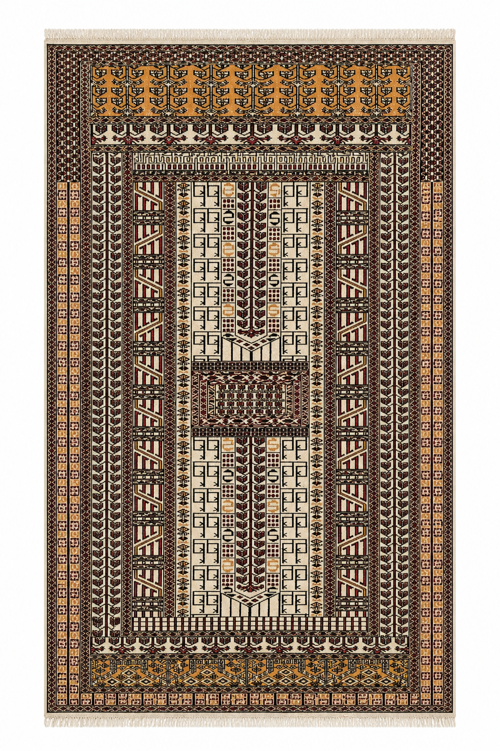Pakistan Bukhara Hachloo Rug 190 x 130 cm (6.23 x 4.27 ft)