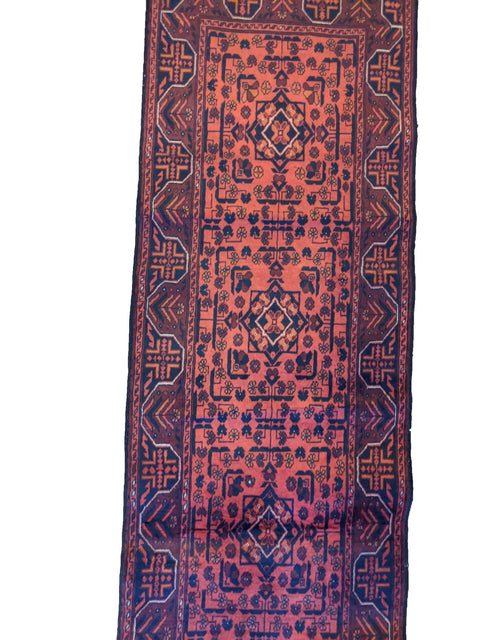478 x 60 cm Afghan Khan Tribal Red Rug - Rugoutlet