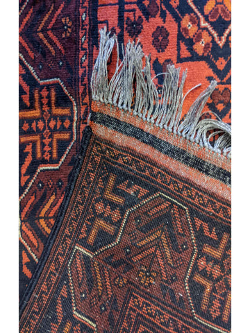478 x 60 cm Afghan Khan Tribal Red Rug - Rugoutlet