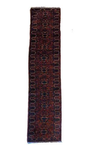 481 x 62 cm Afghan Khan Tribal Red Rug - Rugoutlet