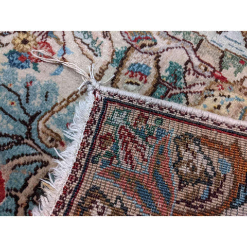 50 x 59 cm Tabriz Traditional Beige Small Rug - Rugoutlet