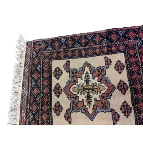 52 x 63 cm Persian Baluch Tribal Red Small Rug - Rugmaster