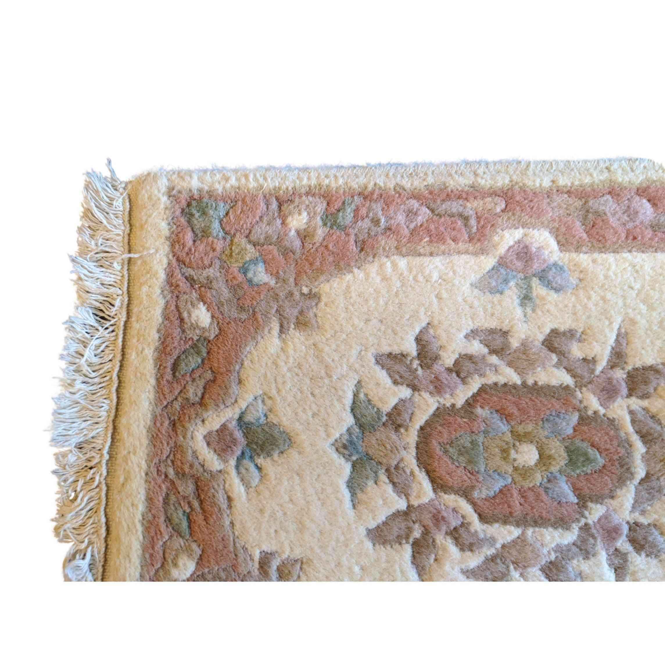 542 Indo Persian Gabbeh Tribal White Rug - Rugmaster