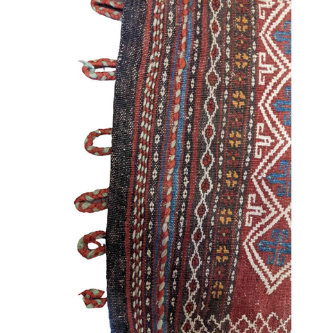 55 x 57 cm Sumak Traditional Red Small Rug - Rugoutlet