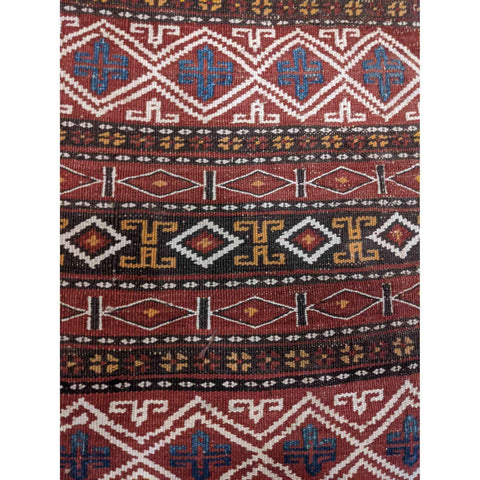 55 x 57 cm Sumak Traditional Red Small Rug - Rugmaster