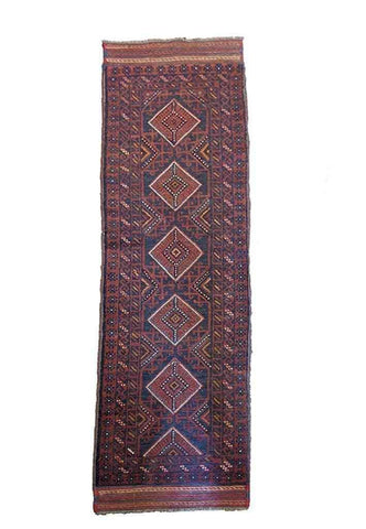 57 x 247 cm Afghan Mushwani Tribal Orange Rug - Rugoutlet