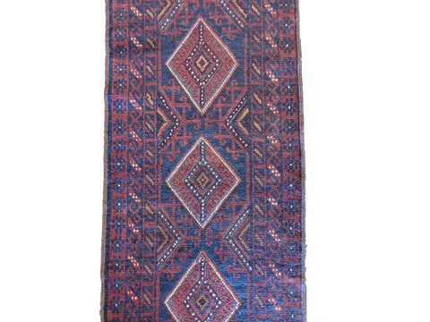 57 x 247 cm Afghan Mushwani Tribal Orange Rug - Rugoutlet