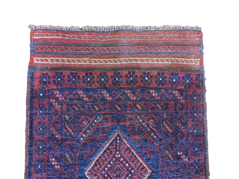 57 x 247 cm Afghan Mushwani Tribal Orange Rug - Rugoutlet