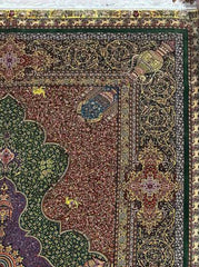 Silk effect Natural Silk Fringe Rug 180cm x 120cm