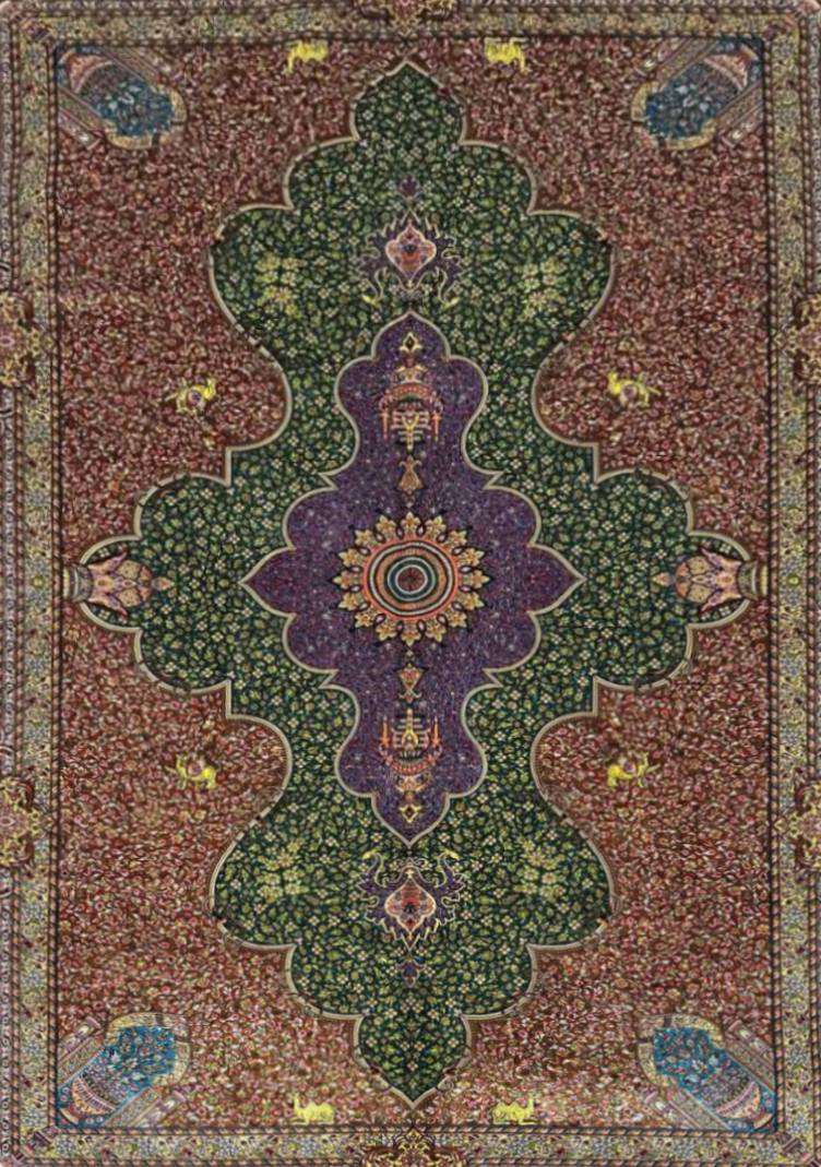 Silk effect Natural Silk Fringe Rug 180cm x 120cm