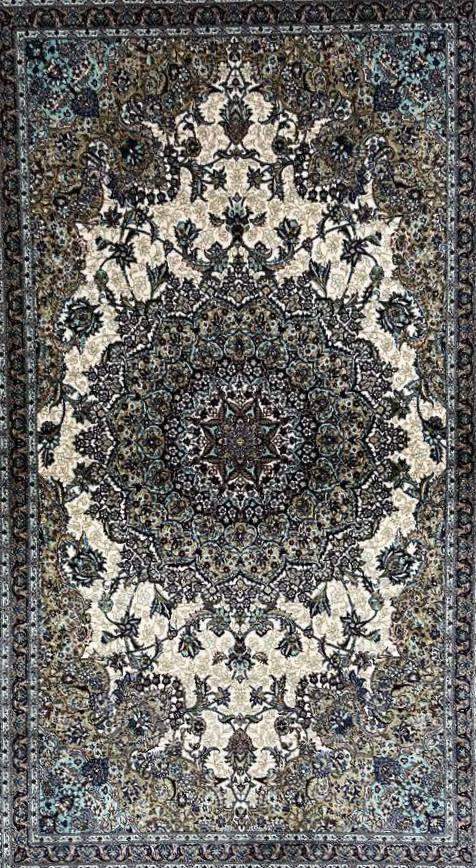 Silk Effect Natural Silk Fringe Rug (1m x 1.5m) – Design 6