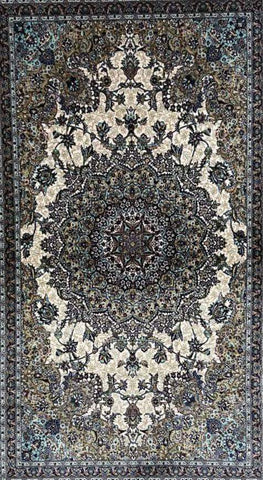 Silk Effect Natural Silk Fringe Rug (1m x 1.5m)